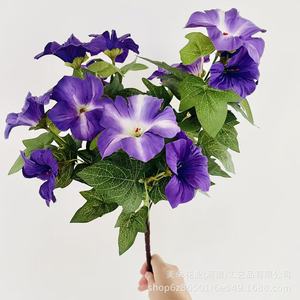 Bouquet de fleurs artificielles Meiduo Flower Industry, fleurs de glycine rouges en soie pour la décoration de la maison et du jardin - Product Image 4