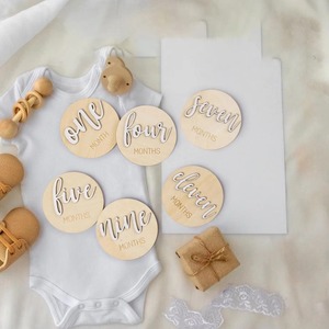 Carte de jalons de développement pour nouveau-né, panneau 'Bonjour le <span class=keywords><strong>Monde</strong></span>', accessoire photo mignon, cadeau souvenir pour bébé garçon ou fille - Product Image 3