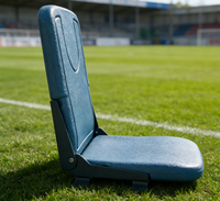 Siège de stade pliable en PEHD moulé par soufflage, chaise de tribune relevable pour sites sportifs, résistant aux UV et aux vandales, modèle CS-ZZY-P