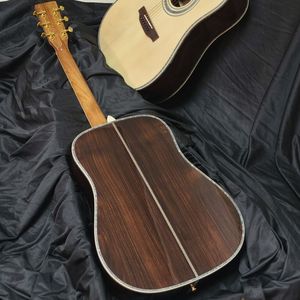 Guitare artisanale de haute qualité de 41 pouces, réplique de Martine D45, avec une table en épicéa massif et une éclisse en palissandre, adaptée aux performances - Product Image 2