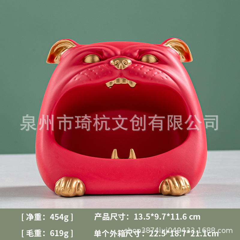 French Bulldog Ashtray - Red