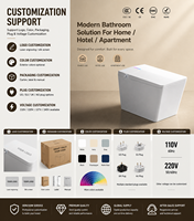 WC intelligent de luxe en céramique monobloc avec bidet intégré, chasse d'eau automatique, vente en gros, haute qualité, offre spéciale