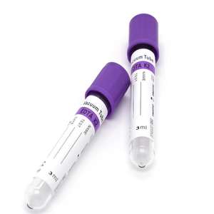 ห้องปฏิบัติการที่มีคุณภาพสูงแก้วหรือวัสดุ PET สูญญากาศหลอดเก็บเลือดหลอด <span class=keywords><strong>EDTA</strong></span> - Product Image 4