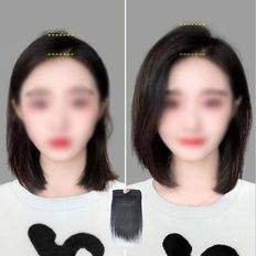 Keaming 15CM Par Piers Extensiones de cabello humano con parte de volumen para estilizar - Product Image 1