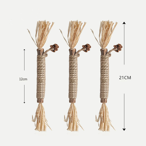 Bâtonnets de Soin Dentaire 100% Naturels pour <span class=keywords><strong>Chat</strong></span> en Rotin et Herbe à <span class=keywords><strong>Chat</strong></span> Argentée, Bâtonnets de Nettoyage des Dents à la <span class=keywords><strong>Menthe</strong></span> pour Chatons, Jouets à Mâcher pour <span class=keywords><strong>Chat</strong></span> - Product Image 2