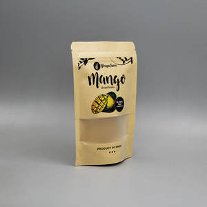 Wholesale with clear Window Kraft <strong>Paper</strong> Packaging Popcorn Open Top <strong>Paper</strong> <strong>Bag</strong> for Popcorn Food Dried Mango <strong>Bag</strong> - Product Image 2
