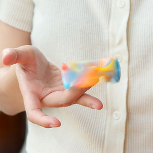 ชุดฟิดเจ็ตสปินเนอร์ซิลิโคนคีนสีผสมของเล่นบรรเทาความเครียดแบบพกพาสำหรับเด็กอายุ 5 7 ปีไม่จำกัดเพศ - Product Image 2