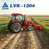 Tracteur agricole 4x4 de 120 CV, prix de gros, utilisation stable sur le terrain pour les exploitations agricoles moyennes et grandes