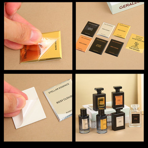 Custom Aluminum Alloy Perfume <b>Bottle</b> Labels Die Casting <b>Glass</b> <b>Bottle</b> Label For Fragrance Packaging Sample - Product Image 4