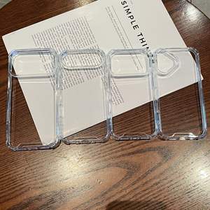 Cover Protettiva per Apple <span class=keywords><strong>iPhone</strong></span> <span class=keywords><strong>11</strong></span> 12 13 14 15 16 <span class=keywords><strong>Pro</strong></span> Max 17 Air in Acrilico <span class=keywords><strong>Trasparente</strong></span> ad Alta Definizione con Airbag Antiurto - Product Image 2