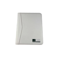 Porte-documents en cuir PU PVC A4 avec logo personnalisé en relief, impression UV