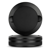 Boîte à snuff ronde en aluminium personnalisée, conteneur à snuff, boîte à snus haut de gamme, polie à double filetage avec moletage antidérapant