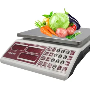 Balance de prix électronique, précision précise, balance de légumes, pesage numérique commercial, calcul des fruits, 30kg