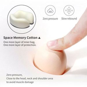 S3Y New <b>Memory</b> <b>Foam</b> Sponge Airplane Car Headrest Sleeping Hooded Travel Neck Pillow - Product Image 2