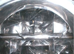 Pequeña mezcladora industrial de acero inoxidable, mezcladora de materias primas alimentada por motor rotativo - Product Image 3