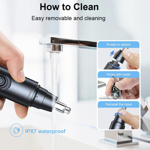 Recortador de Vello Nasal Inteligente LM para Hombre, Recargable, Lavable, Material ABS, Portátil y para Uso en Oídos - Product Image 3
