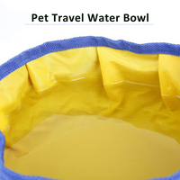 Bol de voyage pliable pour chien 1 pièce, bol Portable étanche pour animal de compagnie avec fermeture éclair