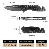 Promotion spécialité pliant extérieur avec bouton chasse camping tactique survie pliable couteau de poche edc pour logo personnalisé