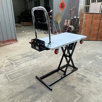Chariot élévateur à ciseaux électrique portable pour la manutention de matériaux de camions / Chariots à ciseaux hydrauliques en Corée du Sud