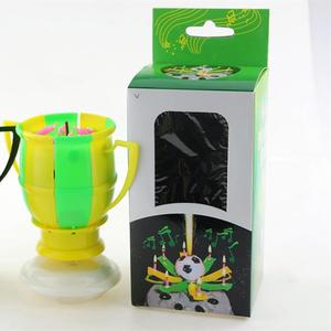Huaming-trofeo sin humo para fiesta, vela giratoria para cupcakes, asiento redondo, música de fútbol, vela de feliz cumpleaños - Product Image 6