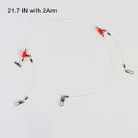 Fil de pêche en nylon 12 pièces/sac Leader plates-formes Trace avec émerillons boutons-pression perles bras leurres de pêche accessoires de matériel