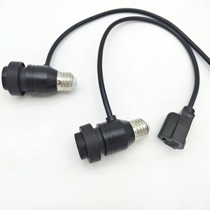 <b>E27</b> <b>Lamp</b> <b>Holder</b> With Power Cord 10A 250V Outdoor Waterproof Bulb Socket Screw Type Plastic Base - Product Image 2