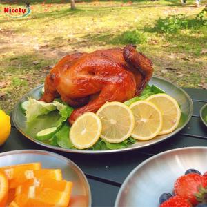 Plaques métalliques de qualité <span class=keywords><strong>alimentaire</strong></span>, pour les restaurants, en acier inoxydable, plateau de service personnalisé assiette à pizza, 1 pièce - Product Image 4