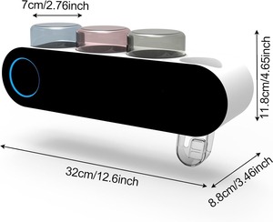 Porte-brosses à dents pour salles de bain, désinfectant UV pour brosses à dents, accessoires intelligents pour salle de bain, porte-brosses à dents électrique 3 tasses - Product Image 5