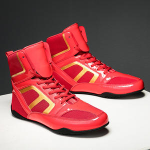 Professional Custom <b>High</b> Quality New Design Leather Non-Slip Kickboxing Training Shoes Latest Model Arrival Boxing <b>Boot</b> - Product Image 1
