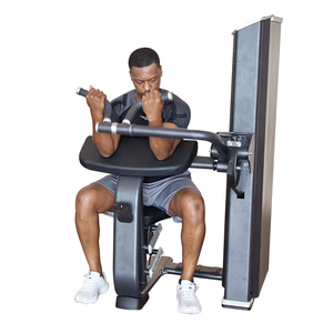 Máquina de entrenamiento de fuerza comercial de acero para gimnasio, máquina de camber para bíceps y espalda con selección de carga L8030A - Product Image 1