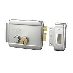 Elektrikli solenoid kilit basma düğmesi ile kapı güvenlik kapısı kilidi