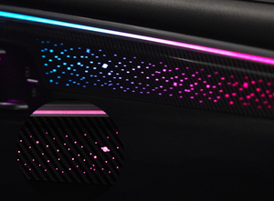 SJC Éclairage d'ambiance de voiture amélioré 64 couleurs LHD/RHD pour <span class=keywords><strong>Porsche</strong></span> <span class=keywords><strong>Macan</strong></span> 2014-2025, symphonie dynamique intérieure, accessoires décoratifs LED - Product Image 3