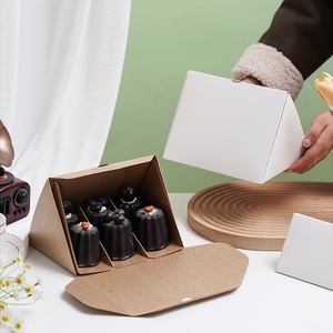 Boîtes à gâteaux triangulaires biodégradables personnalisées Sunshine Wholesale, emballage en kraft avec revêtement UV et gaufrage, emballage pour tranches de gâteau - Product Image 3