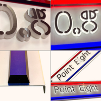 Panneau publicitaire de magasin personnalisé enseigne LED devanture de magasin lettres lumineuses éclairées en lettres 3D panneaux d'affichage pour les entreprises