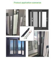 Aksesoris Perangkat Keras Jendela Geser Aluminium Desain Modern Lapisan Bubuk Kedap Suara Kunci Flush Pengunci Sekrup Pemasangan