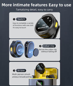 Microphone sans fil professionnel Q8, qualité studio, son cristallin, pour la production musicale, la voix off et l'enregistrement. - Product Image 5