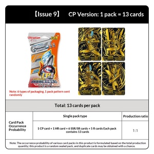 การ์ดสะสม Kayou Ultraman <span class=keywords><strong>CP</strong></span> Pack Series 9 <span class=keywords><strong>HR</strong></span> SSR Full Star Rare พร้อมอัลบั้มหนังแท้ ของเล่นการ์ดขนาดเล็ก - Product Image 2
