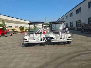 Carro de Patrulla Eléctrico con Motor de 5KW, Batería de Litio, 7-8 Plazas, Azul y Blanco, Carro Turístico para Resort/Hotel - Product Image 5