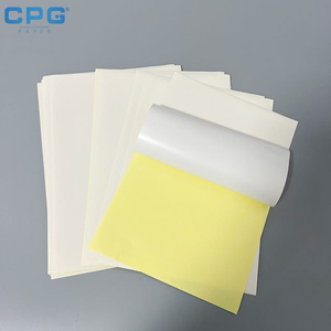 Papier autocollant brillant A4 80 g/m² personnalisé en usine pour imprimante jet d'encre, feuilles de papier pour étiquettes jet d'encre - Product Image 1