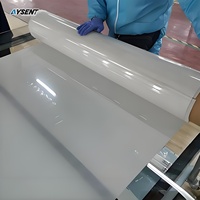Film intelligent auto-adhésif en PVC PDLC blanc laiteux, commutable, anti-explosion, isolation thermique, épaisseur 0,45 mm, décoratif