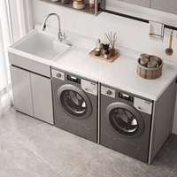 Espace personnalisé aluminium balcon salle de bain armoire sèche-linge combinaison lavage piscine bassin salle de bain vanité combo
