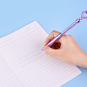 Gran oferta, bolígrafos de gemas de cristal personalizados, diseño de amor con bola de plástico, bolígrafo personalizable - Product Image 6