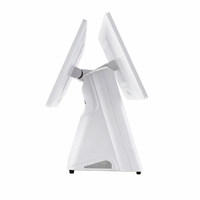 Système POS à double écran tactile capacitif 10 points avec Windows 10/11, tablette PC 4G/Wi-Fi 6, garantie de 2 ans, imprimante thermique
