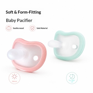 Chupete para Recién Nacidos, Anticólicos, Punta Plana, Flujo Lento, Calibre Ancho, Evita el Sobremordisqueo, Calmante, Ayuda al Bebé a Dormir, Silicona, de Fábrica - Product Image 1