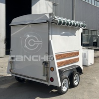 Remorque de nourriture pour chevaux Vintage personnalisé commercial mariage camions de nourriture miroir camping caravane chariot