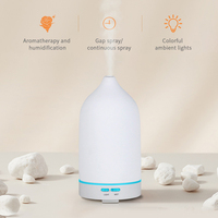 Diffuseur d'arômes électrique en céramique de 100 ml avec 7 couleurs changeantes, brume fraîche pour la chambre à coucher, application domestique