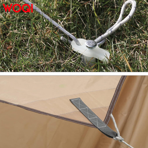 WOQI portátil Picnic Shadow gran lona refugio tienda <span class=keywords><strong>para</strong></span> acampar al aire libre y Playa Rainfly lluvia lona con accesorio poste mosca hoja - Product Image 4
