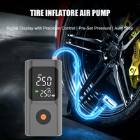 Bomba de Aire Inalámbrica Inteligente Multifunción con Banco de Energía y Luz LED para Automóvil, Bicicleta, Balón, Equipo Deportivo, Inflador de Neumáticos Compacto de 150 PSI