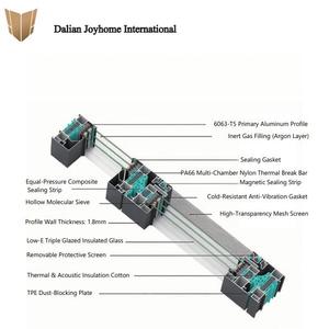 Thiết kế hiện đại đôi kính nhôm cửa sổ cửa sổ cách âm và năng lượng Hiệu Quả Giá nhà máy tác động cửa sổ - Product Image 4