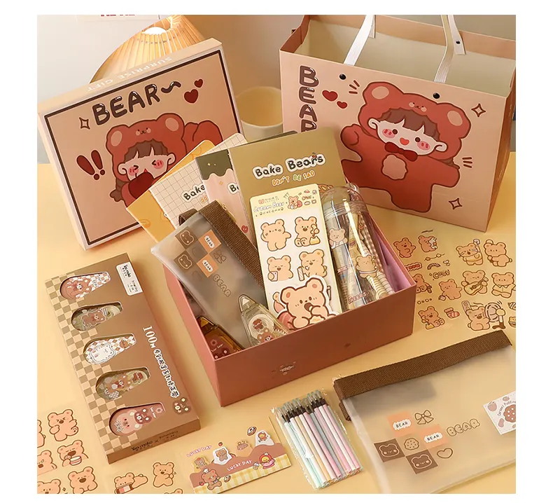 Op Maat Gemaakte Unieke Kids Cadeau Briefpapier Set, Schoolbenodigdheden Super Set Briefpapier